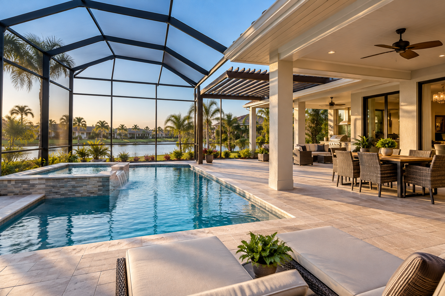 Screen Roof, Elite Roof, or Pergola? Choosing the Right Cover for a Florida Outdoor Space